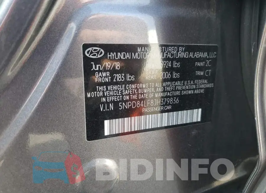 5NPD84LF8JH379836 Photo# 12