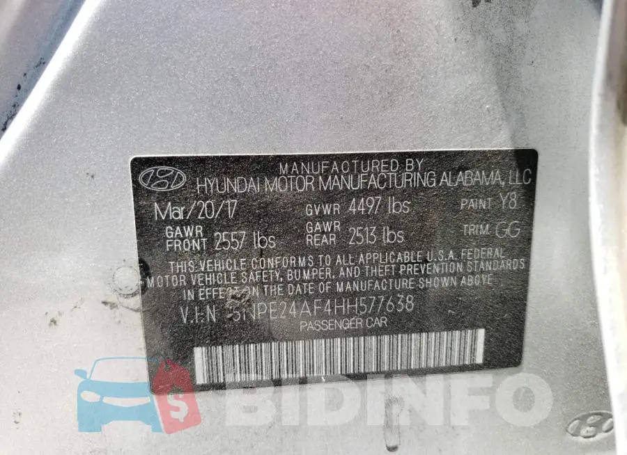 5NPE24AF4HH577638 Photo# 12