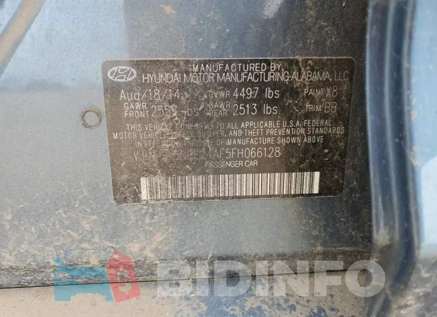 5NPE24AF5FH066128 Photo# 12