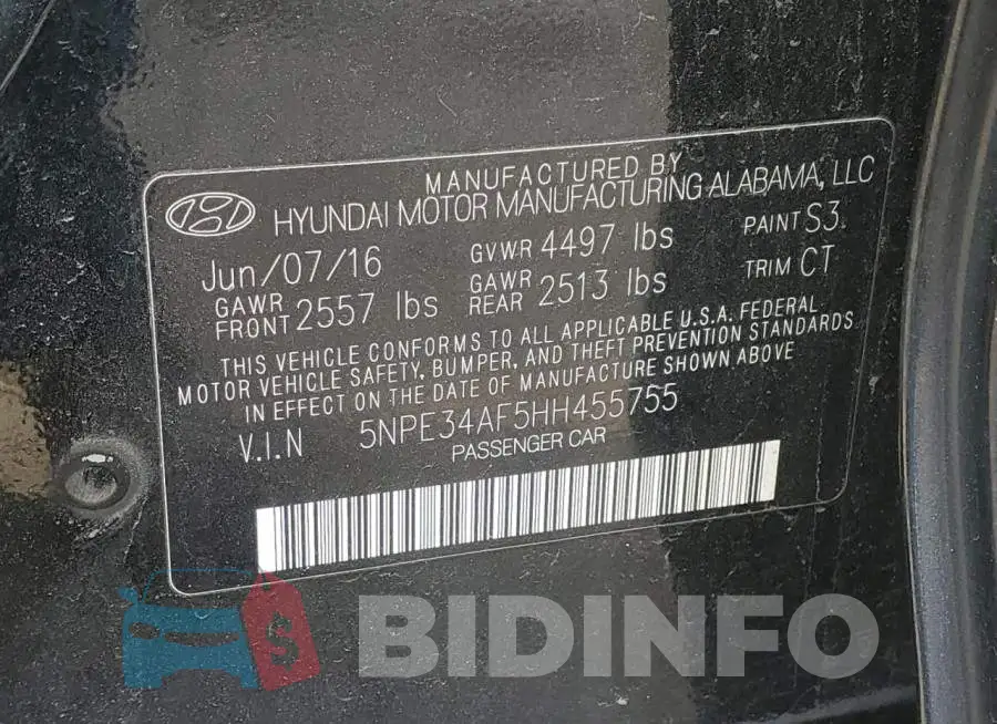 5NPE34AF5HH455755 Photo# 12