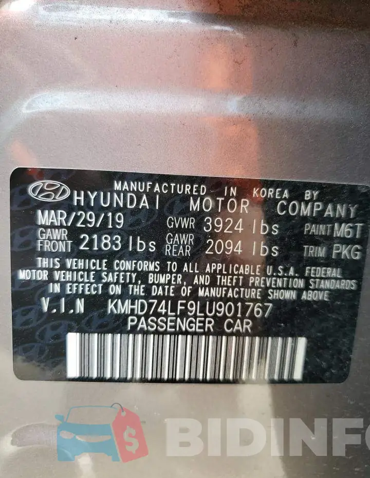 KMHD74LF9LU901767 Photo# 12