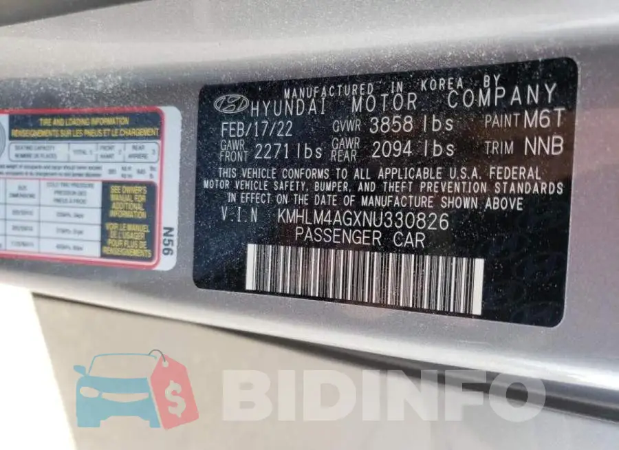 KMHLM4AGXNU330826 Photo# 12