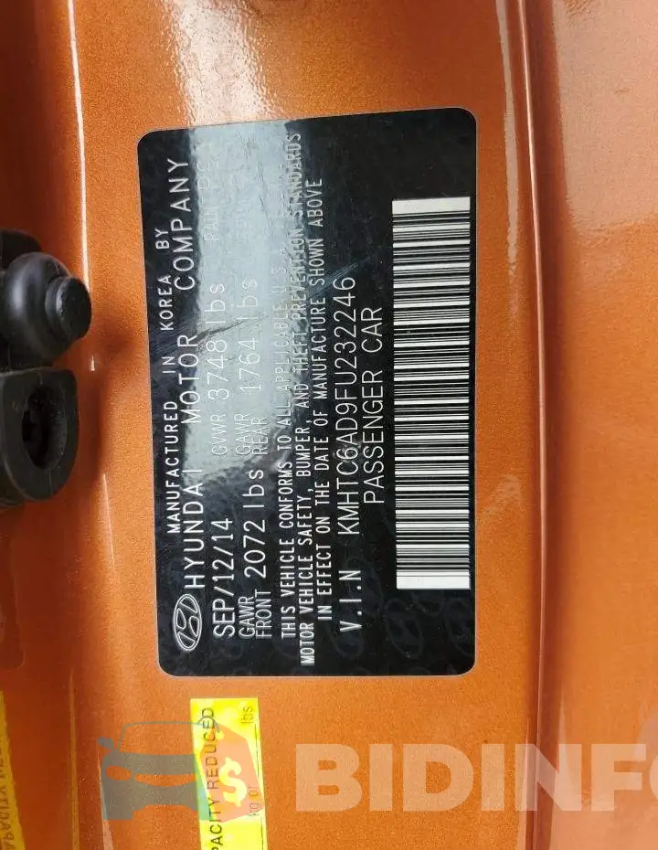 KMHTC6AD9FU232246 Photo# 12