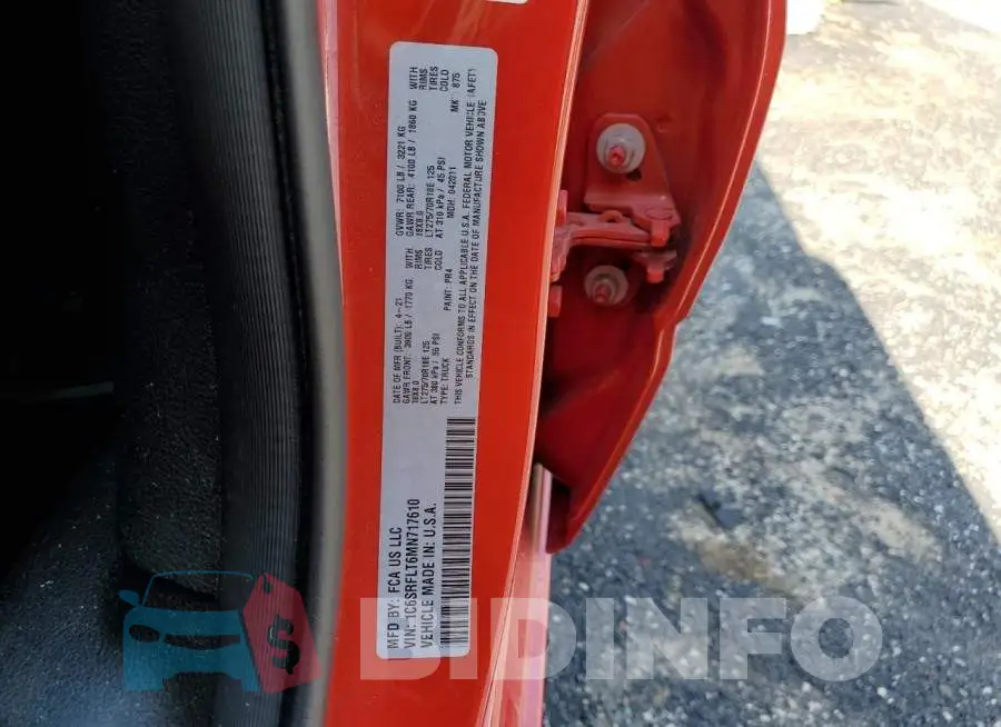 1C6SRFLT6MN717610 Photo# 13