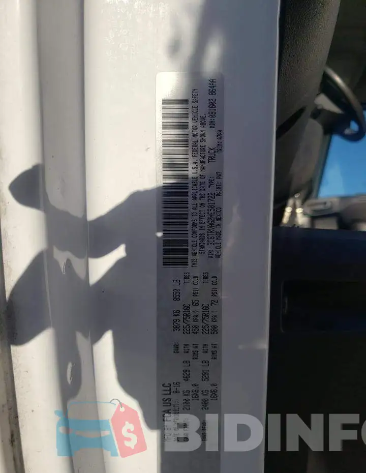 3C6TRVAG2HE501722 Photo# 13