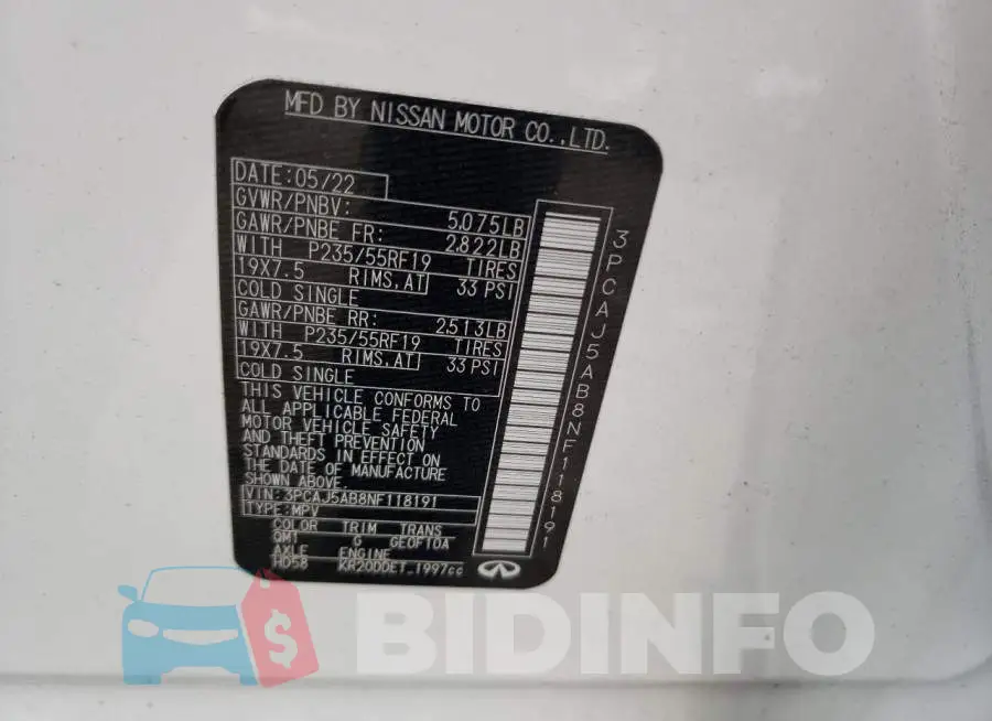 3PCAJ5AB8NF118191 Photo# 13