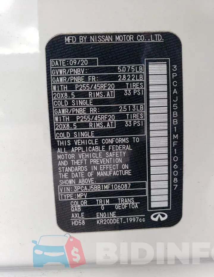 3PCAJ5BB1MF106087 Photo# 12