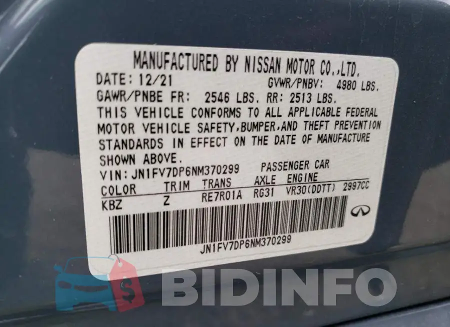 JN1FV7DP6NM370299 Photo# 12