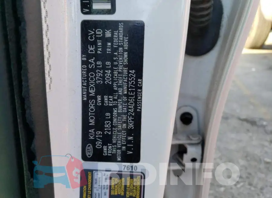 3KPF24AD6LE175524 Photo# 12