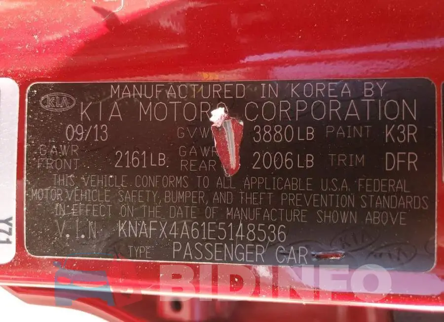 KNAFX4A61E5148536 Photo# 12