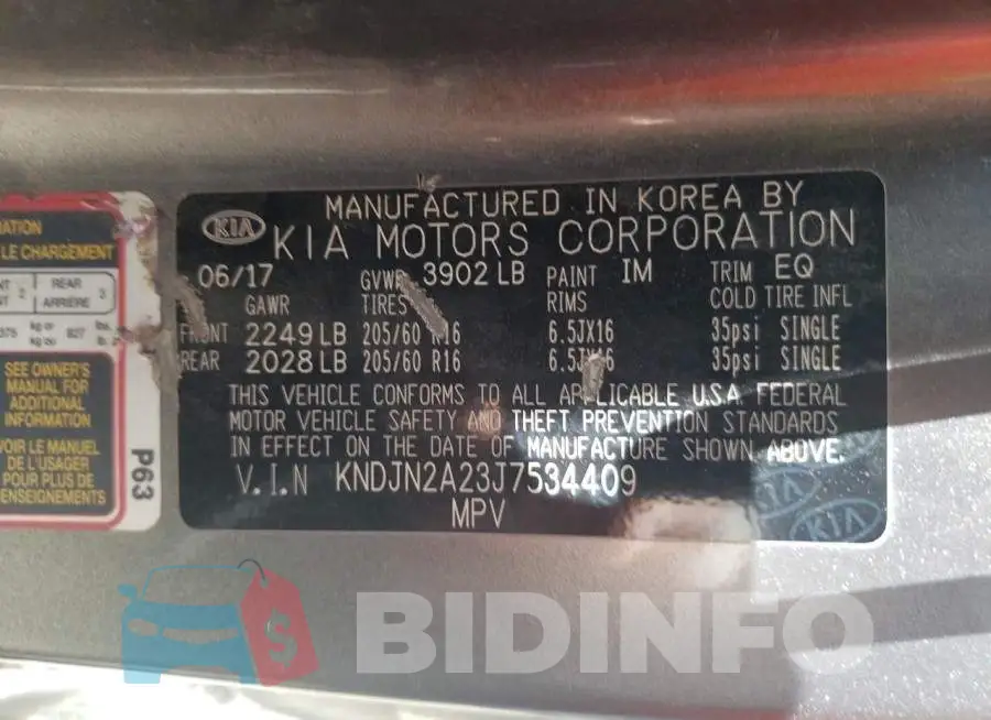 KNDJN2A23J7534409 Photo# 12