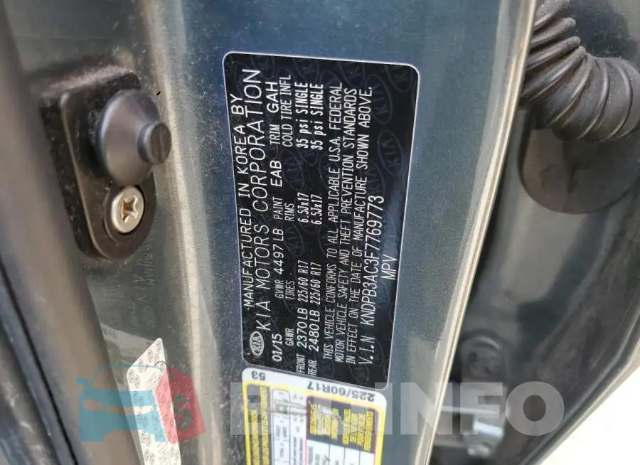KNDPB3AC3F7769773 Photo# 12