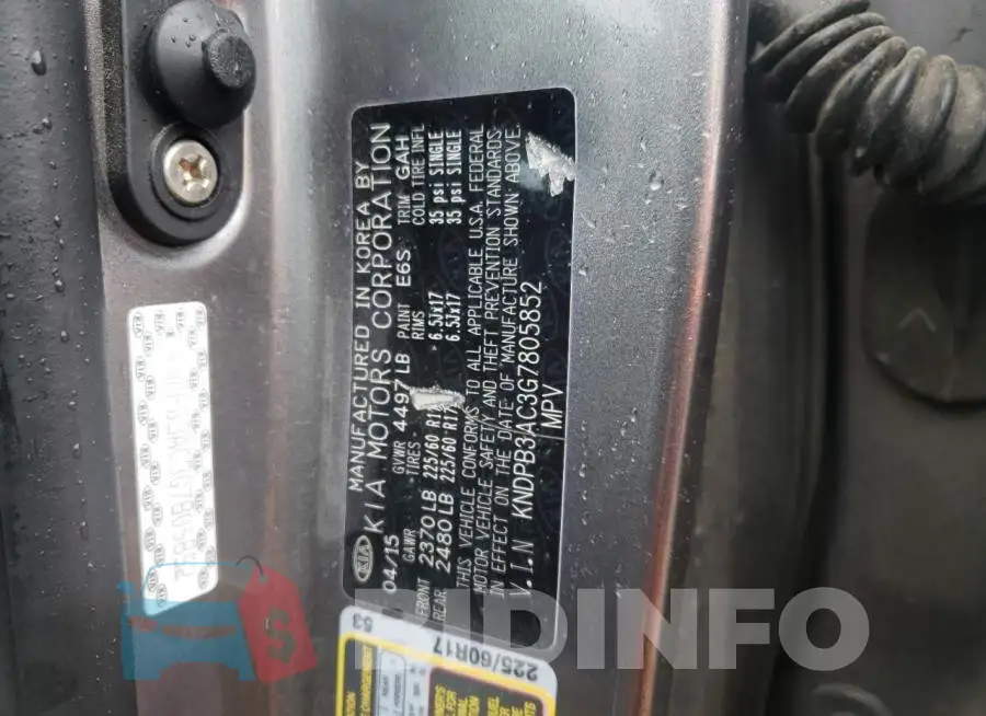 KNDPB3AC3G7805852 Photo# 12