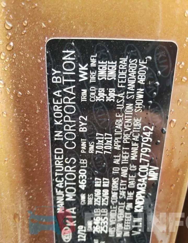 KNDPM3AC0L7797942 Photo# 13
