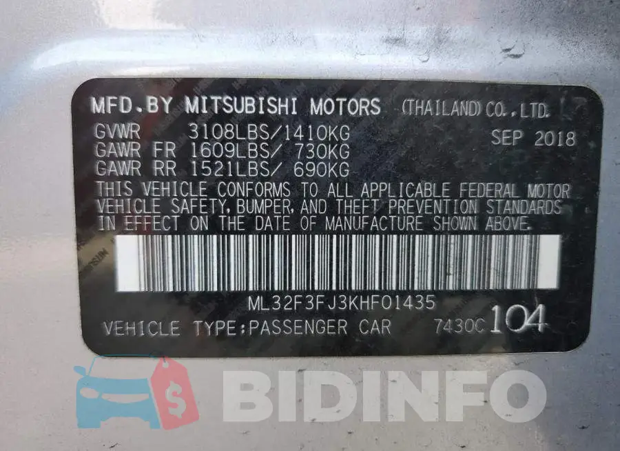 ML32F3FJ3KHF01435 Photo# 13