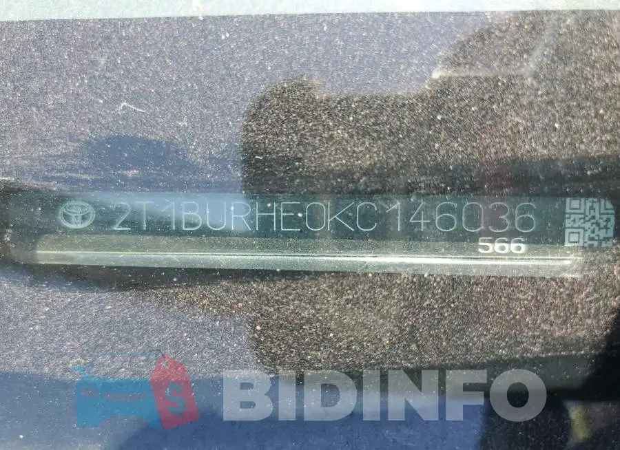 2T1BURHE0KC146036 Photo# 12