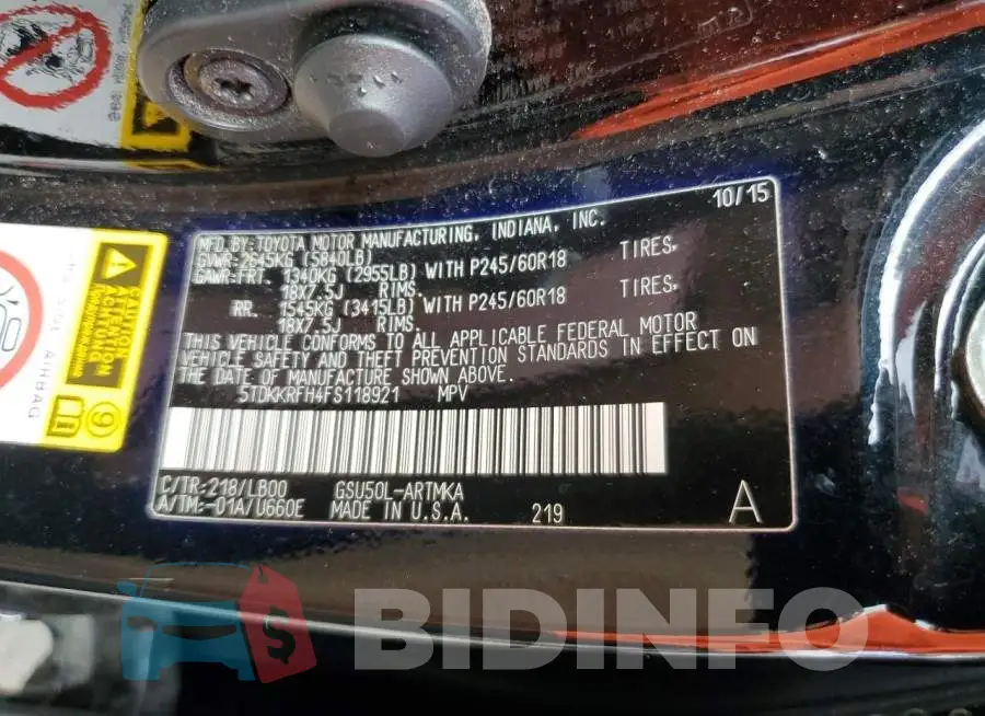 5TDKKRFH4FS118921 Photo# 13