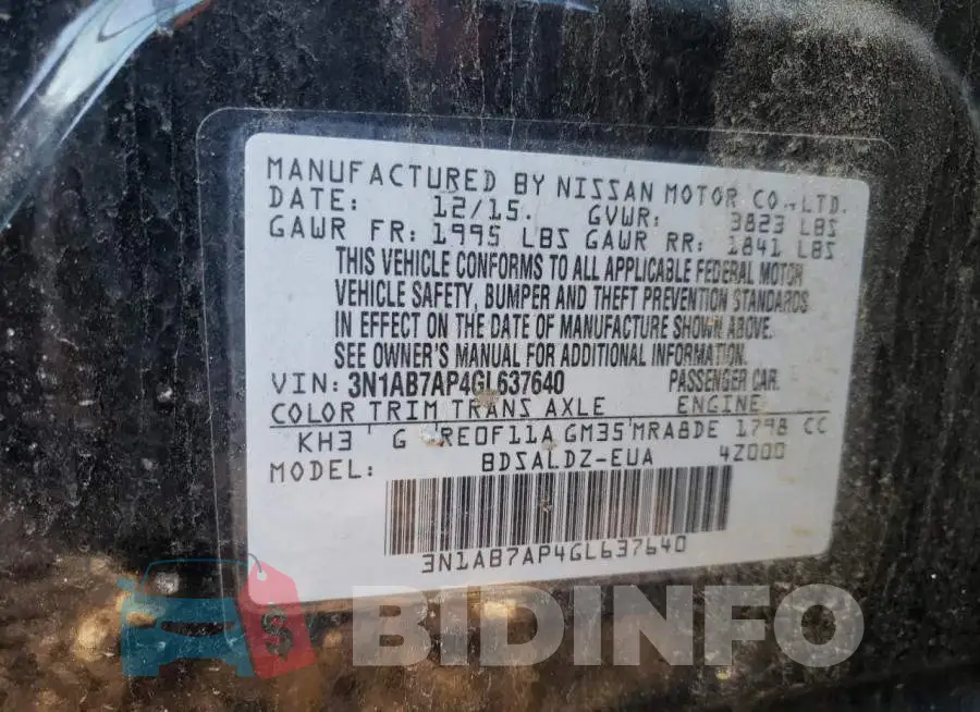 3N1AB7AP4GL637640 Photo# 13