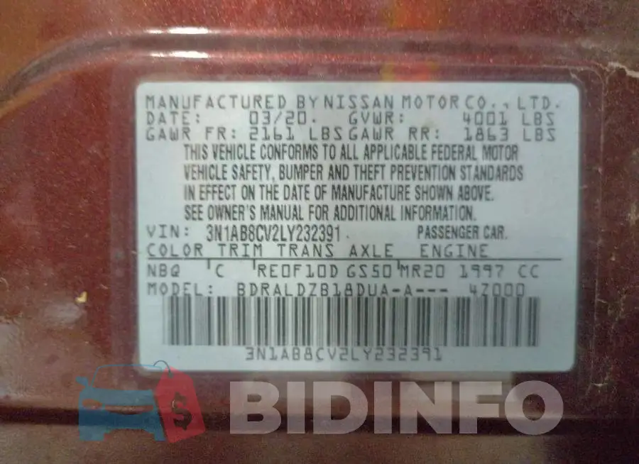 3N1AB8CV2LY232391 Photo# 12