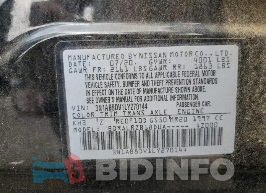 3N1AB8DV1LY270144 Photo# 12