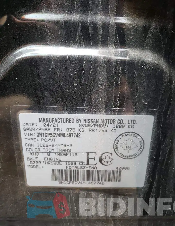 3N1CP5CV4ML497742 Photo# 12