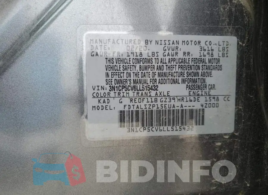 3N1CP5CV6LL515432 Photo# 13