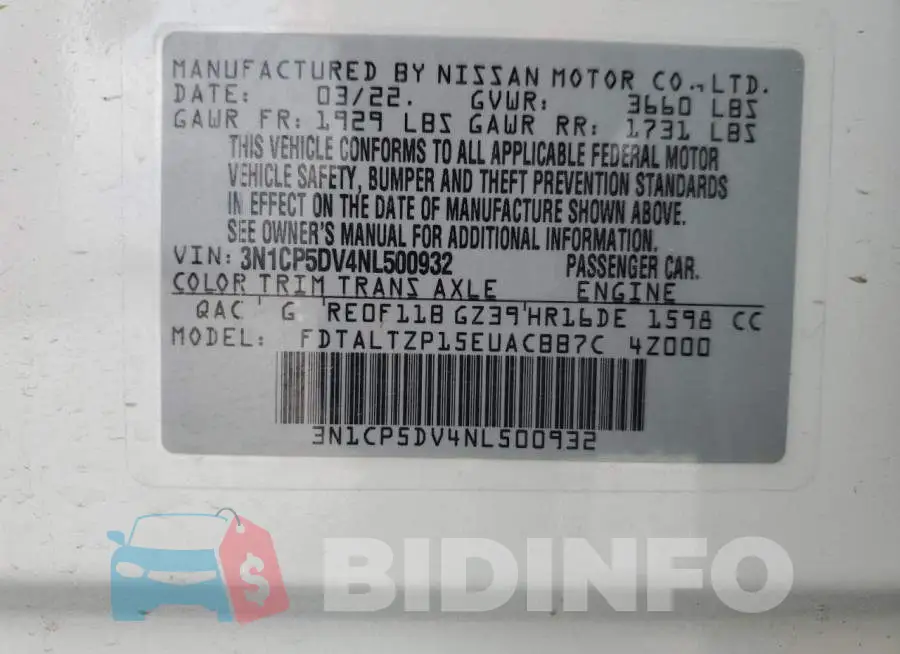 3N1CP5DV4NL500932 Photo# 13