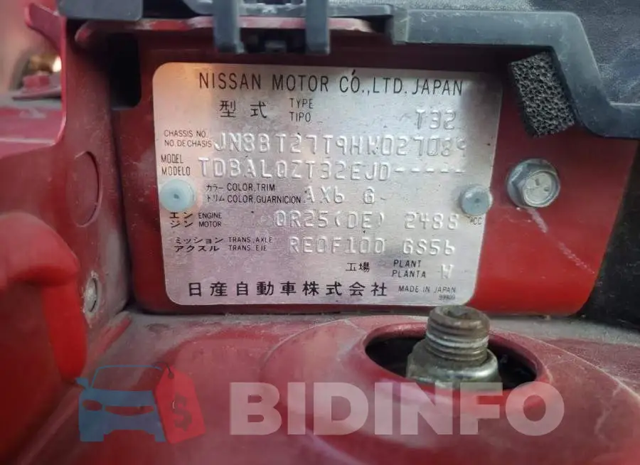 JN8BT27T9HW027089 Photo# 13