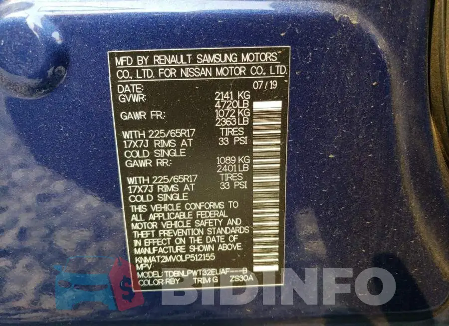 KNMAT2MV0LP512155 Photo# 14