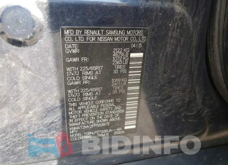 KNMAT2MV2FP553973 Photo# 13
