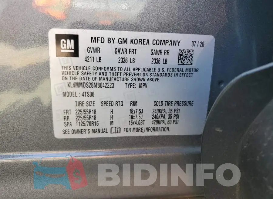 KL4MMDS28MB042223 Photo# 13