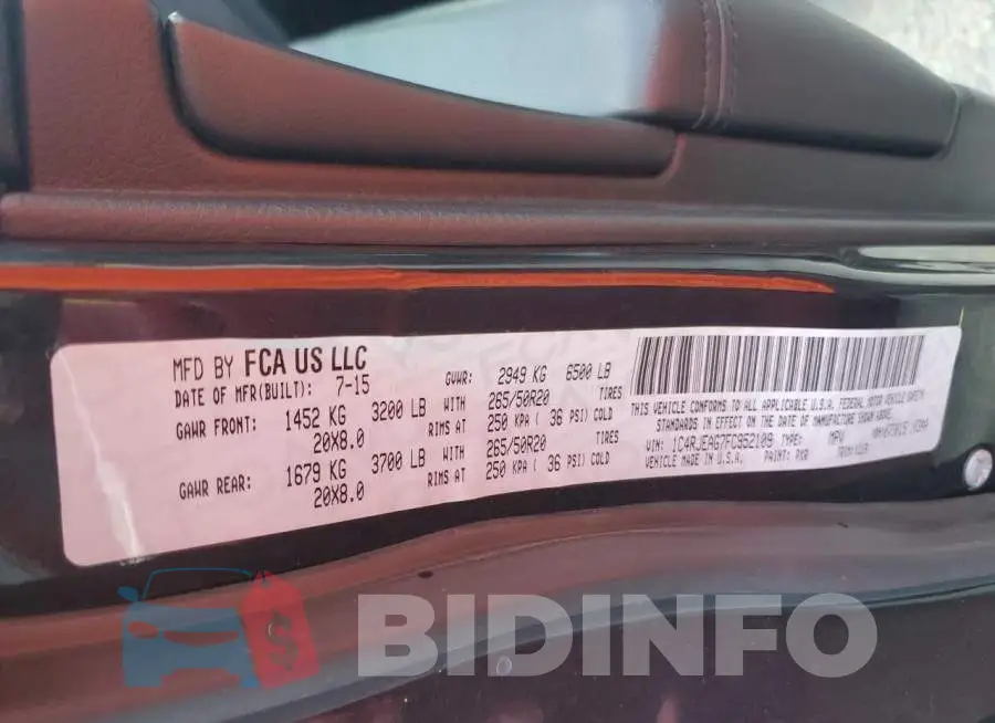 1C4RJEAG7FC952109 Photo# 13