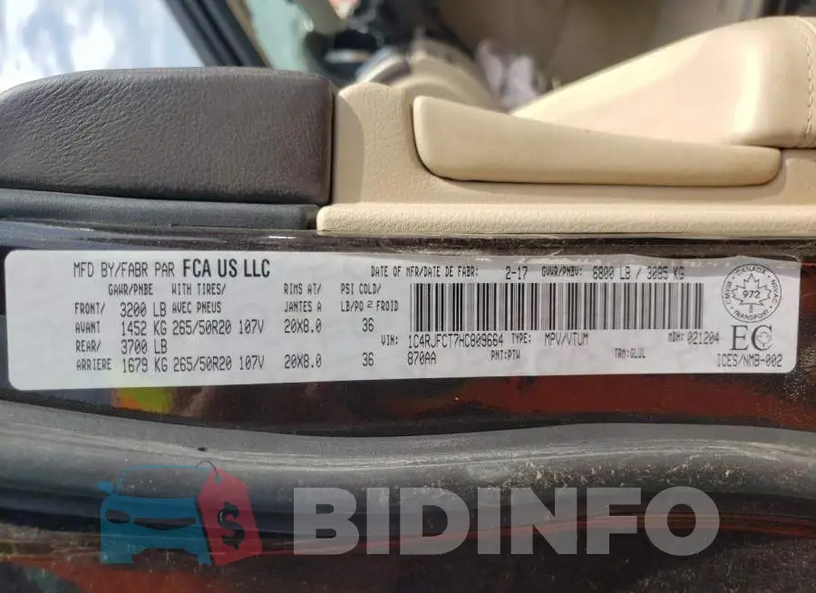 1C4RJFCT7HC809664 Photo# 14
