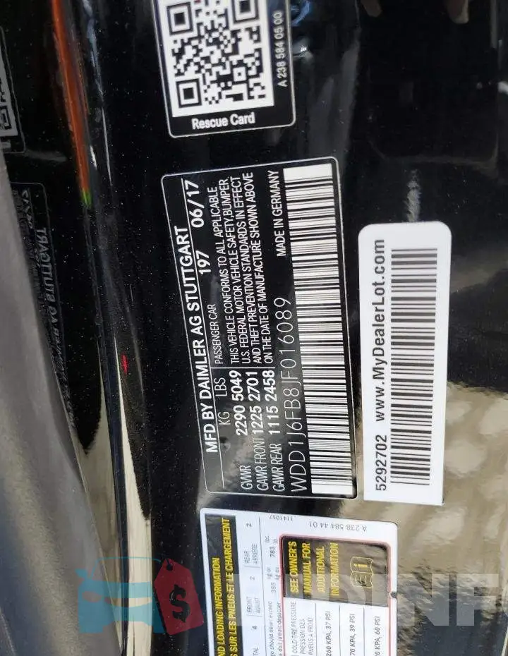 WDD1J6FB8JF016089 Photo# 12