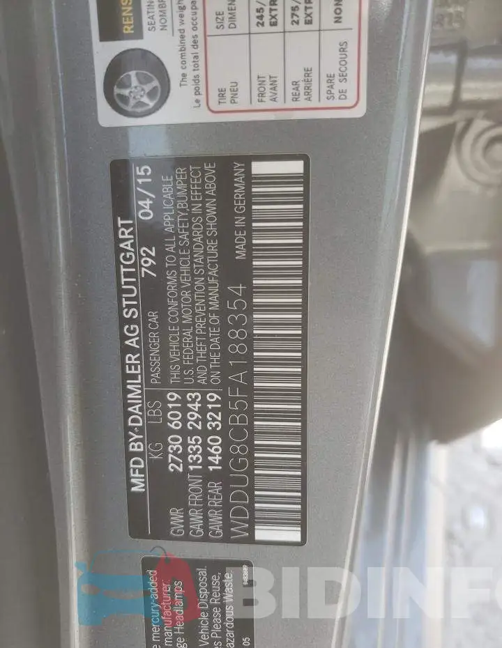 WDDUG8CB5FA188354 Photo# 12