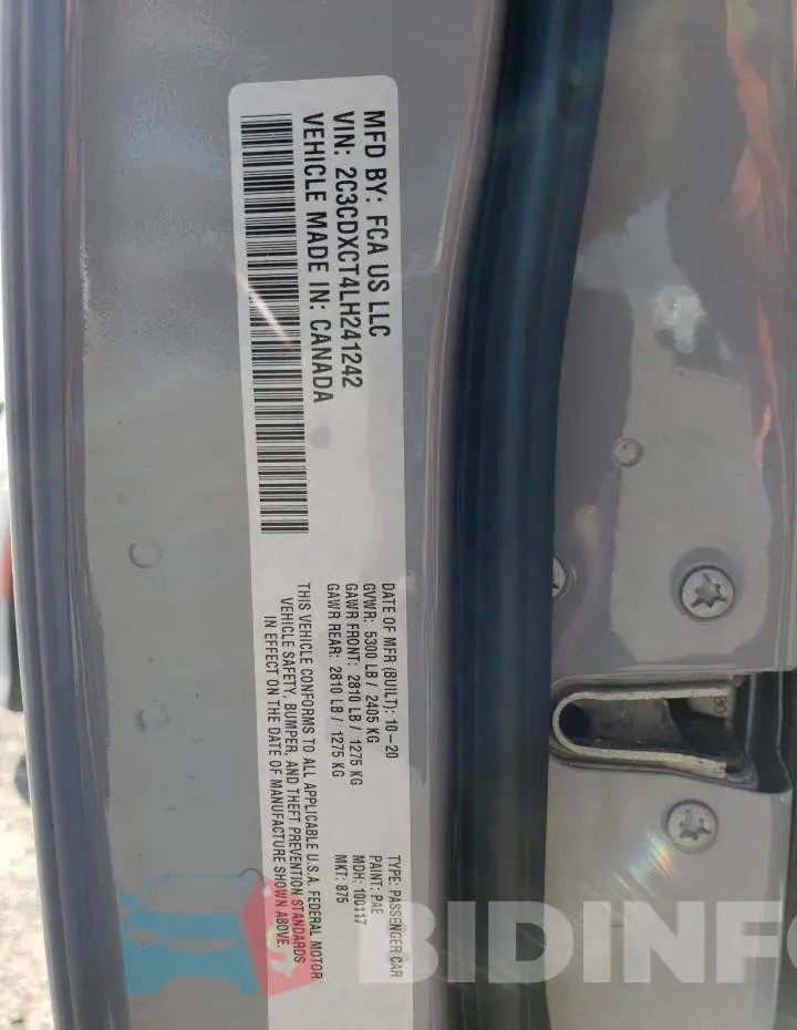 2C3CDXCT4LH241242 Photo# 13