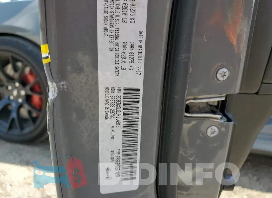 2C3CDXGJ2JH114916 Photo# 12