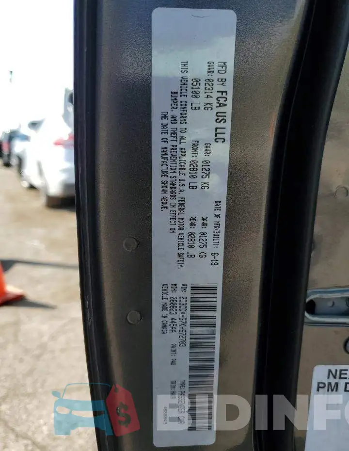 2C3CDXHG7KH672703 Photo# 12