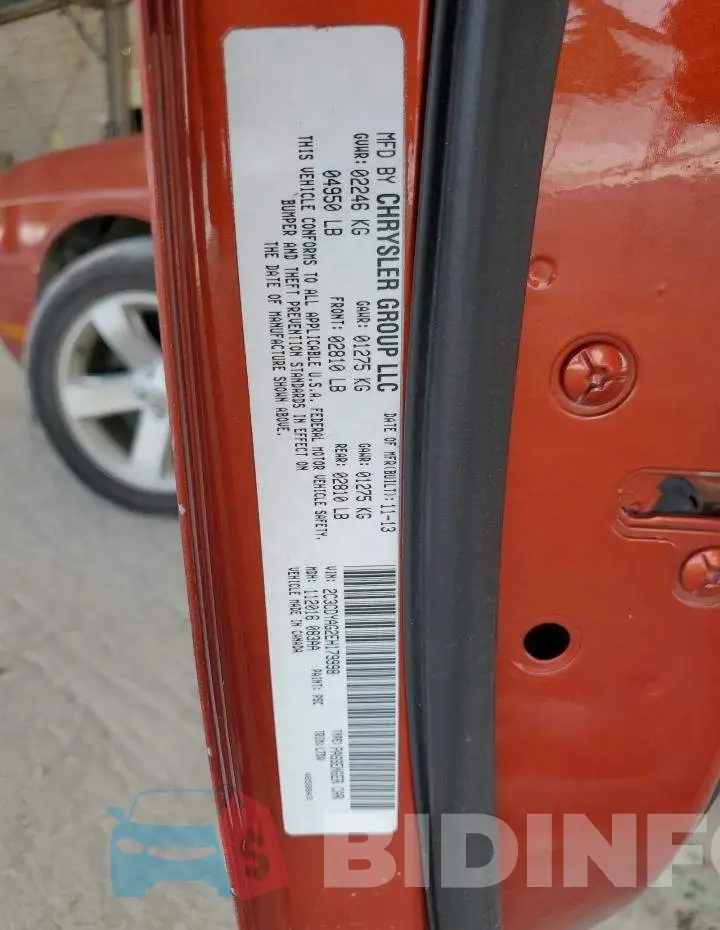 2C3CDYAG2EH179998 Photo# 12