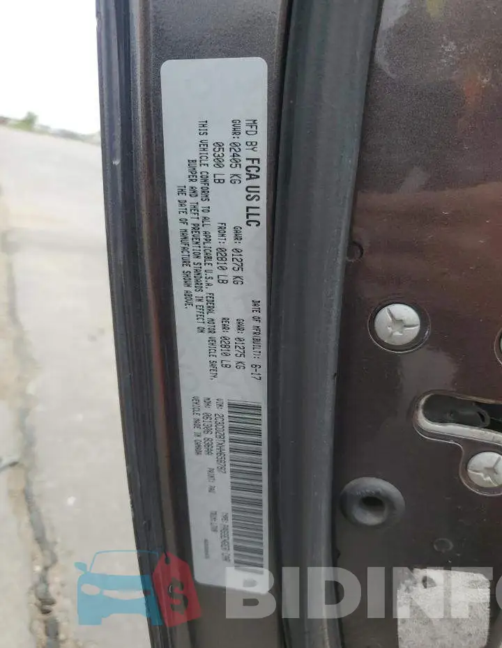 2C3CDZBTXHH658787 Photo# 13