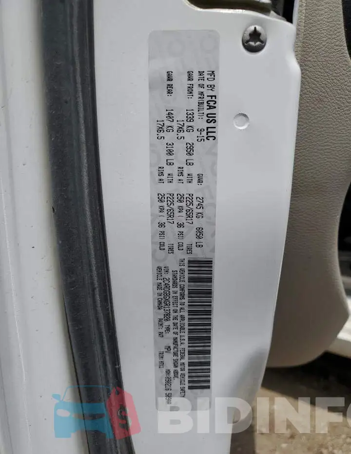 2C4RDGBGXGR137820 Photo# 13