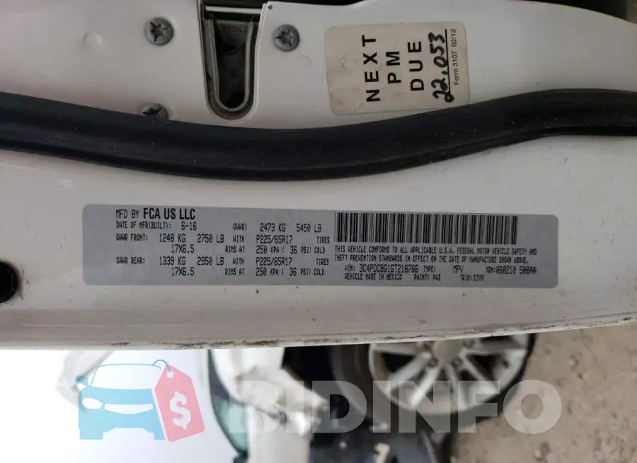 3C4PDCBG1GT218766 Photo# 13