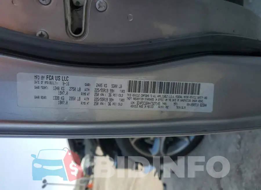 3C4PDCGB4HT527145 Photo# 12