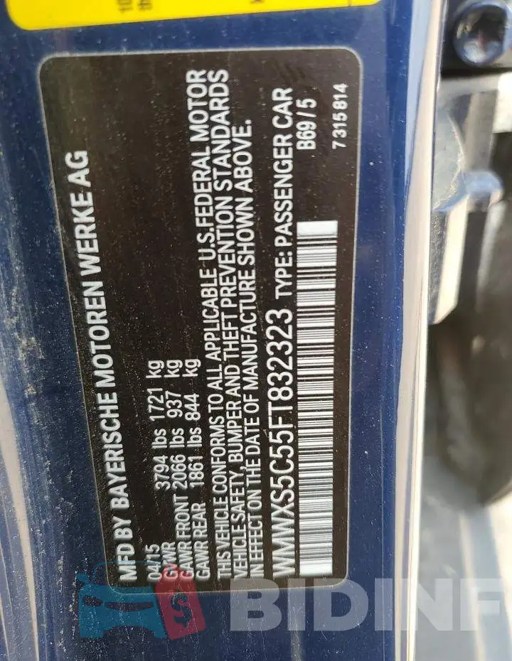 WMWXS5C55FT832323 Photo# 13