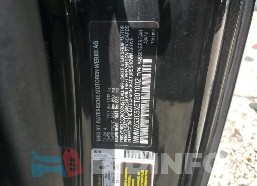 WMWZG3C5XET801002 Photo# 12