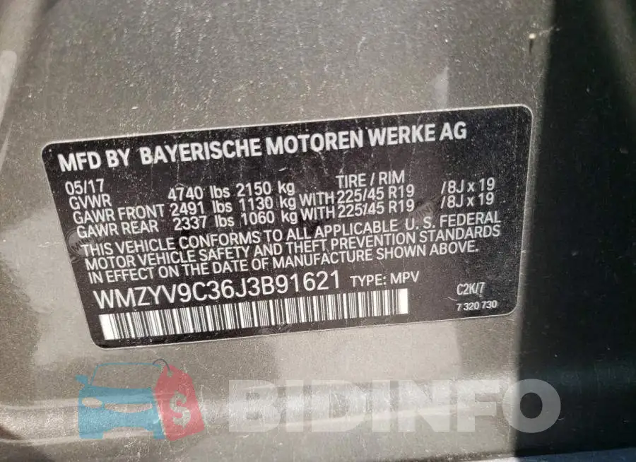 WMZYV9C36J3B91621 Photo# 12