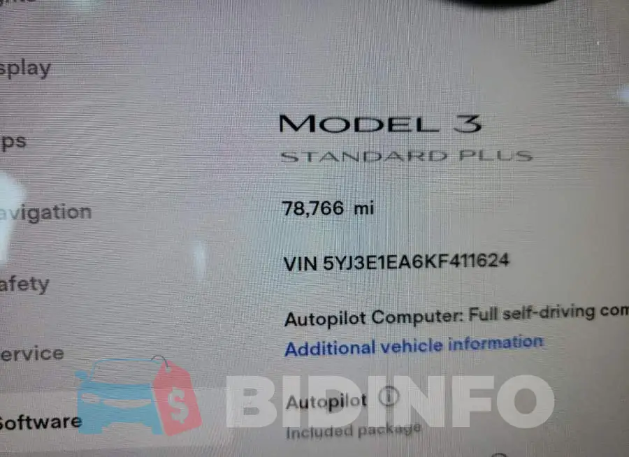 5YJ3E1EA6KF411624 Photo# 9