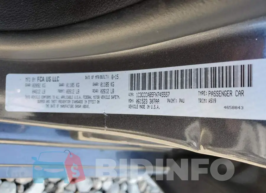 1C3CCCAB5FN745557 Photo# 12