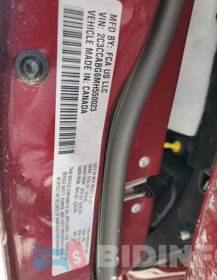 2C3CCABG6MH550023 Photo# 12