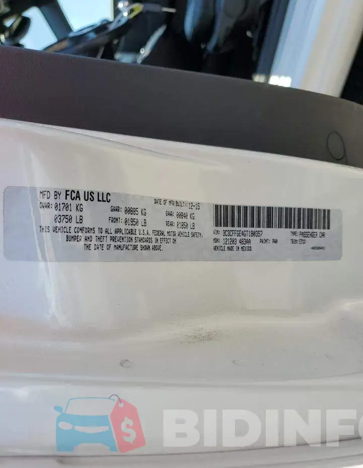 3C3CFFGE4GT180357 Photo# 13